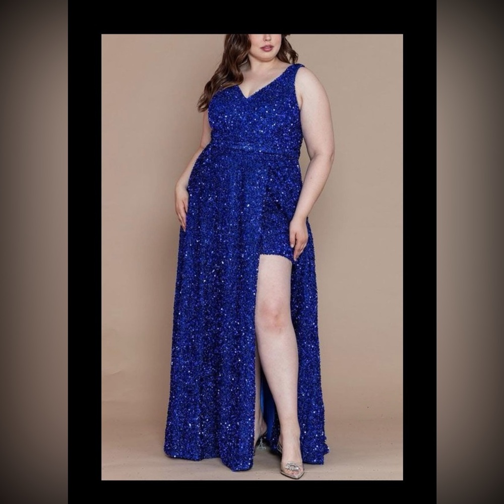 Beautiful Blue Sequin Dress